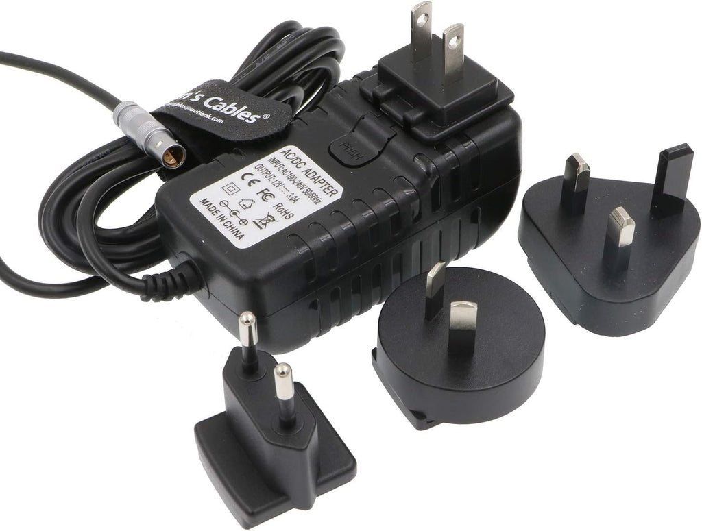 Z Cam E2 Power Adapter Cable with US UK EU AU Plugs T1386