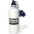 Black Text Water Bottle D48329