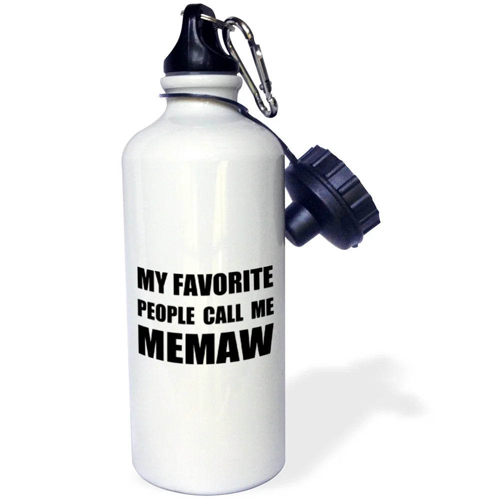 Black Text Water Bottle D48329