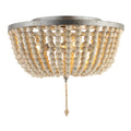 Antiqued Silver LED Flush Mount X846994