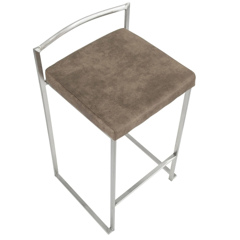 Black Counter Stool, Set of 2 M55010