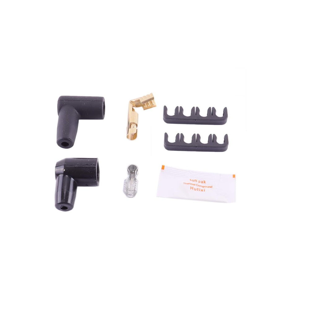 Red Cap HEI Distributor and Spark Plug Wires Combo Kit for Chevy 350 V8 K2250