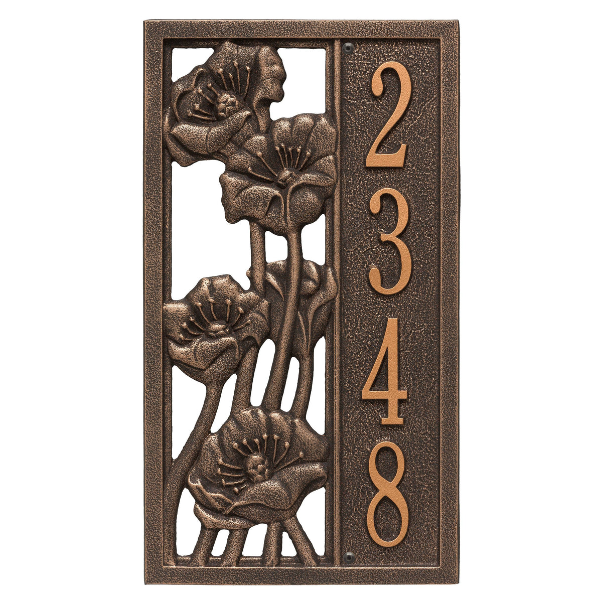 Oil Rubbed Bronze Vertical Address Plaque D5153