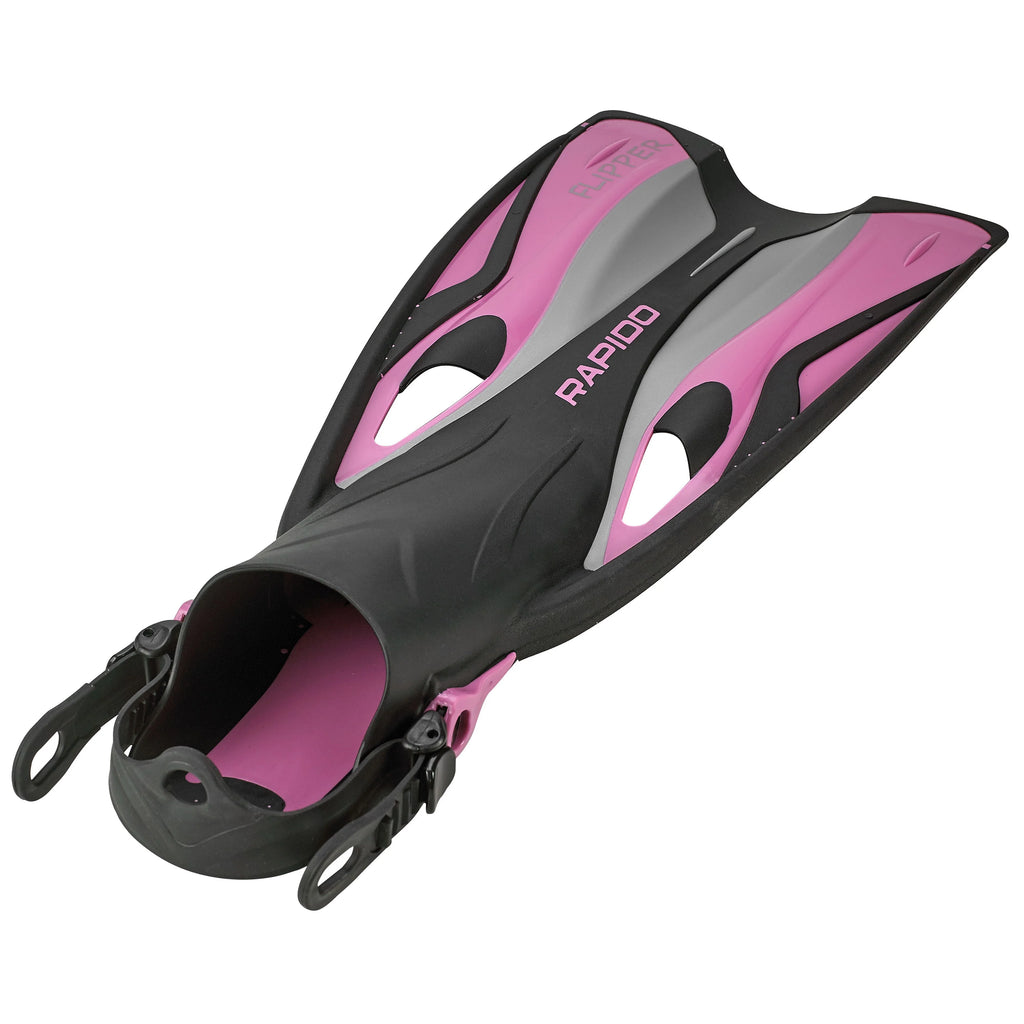 Snorkel Mask with Adjustable Flipper Fins and Dry Snorkel Set Travel Bag F79775