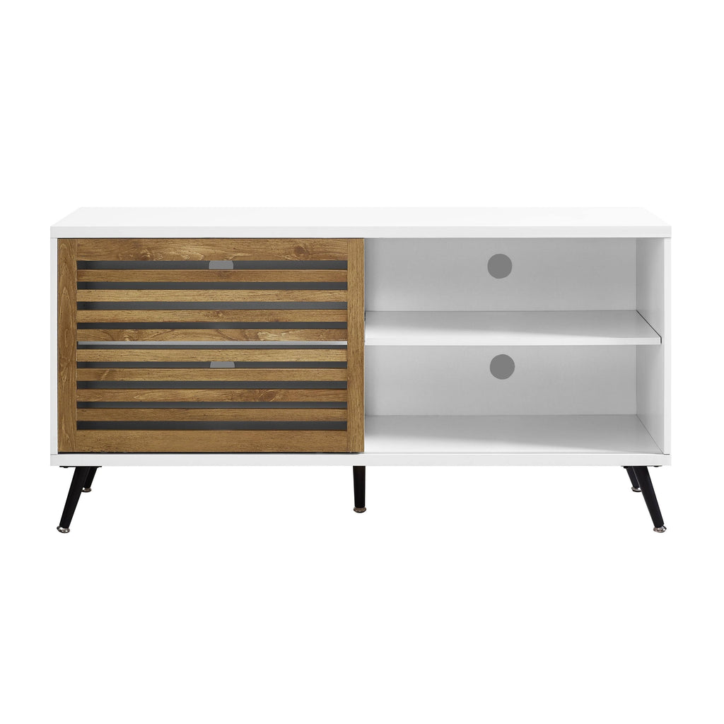 Sliding Door TV Console - Grey Wash R123231