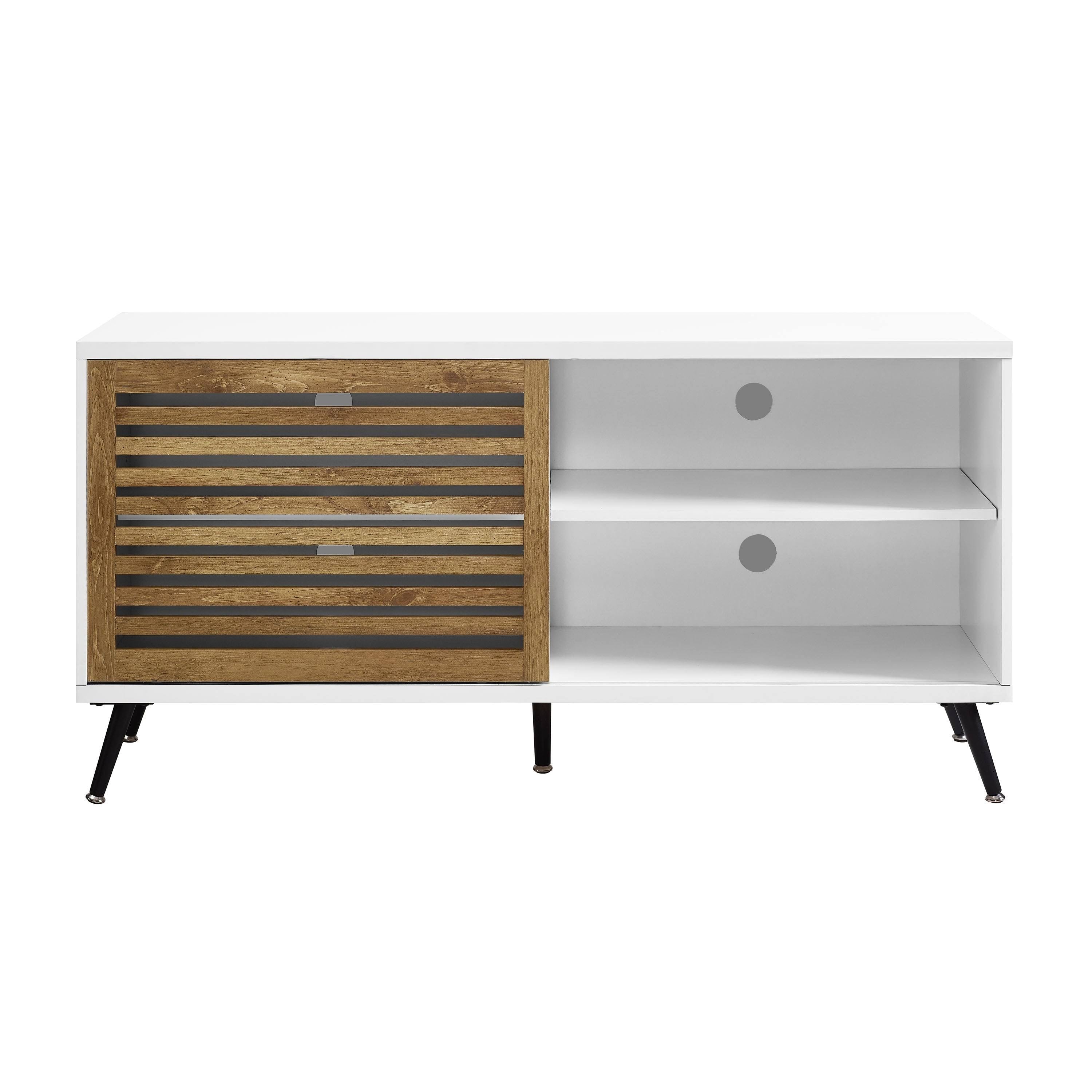 Sliding Door TV Console - Grey Wash R123231