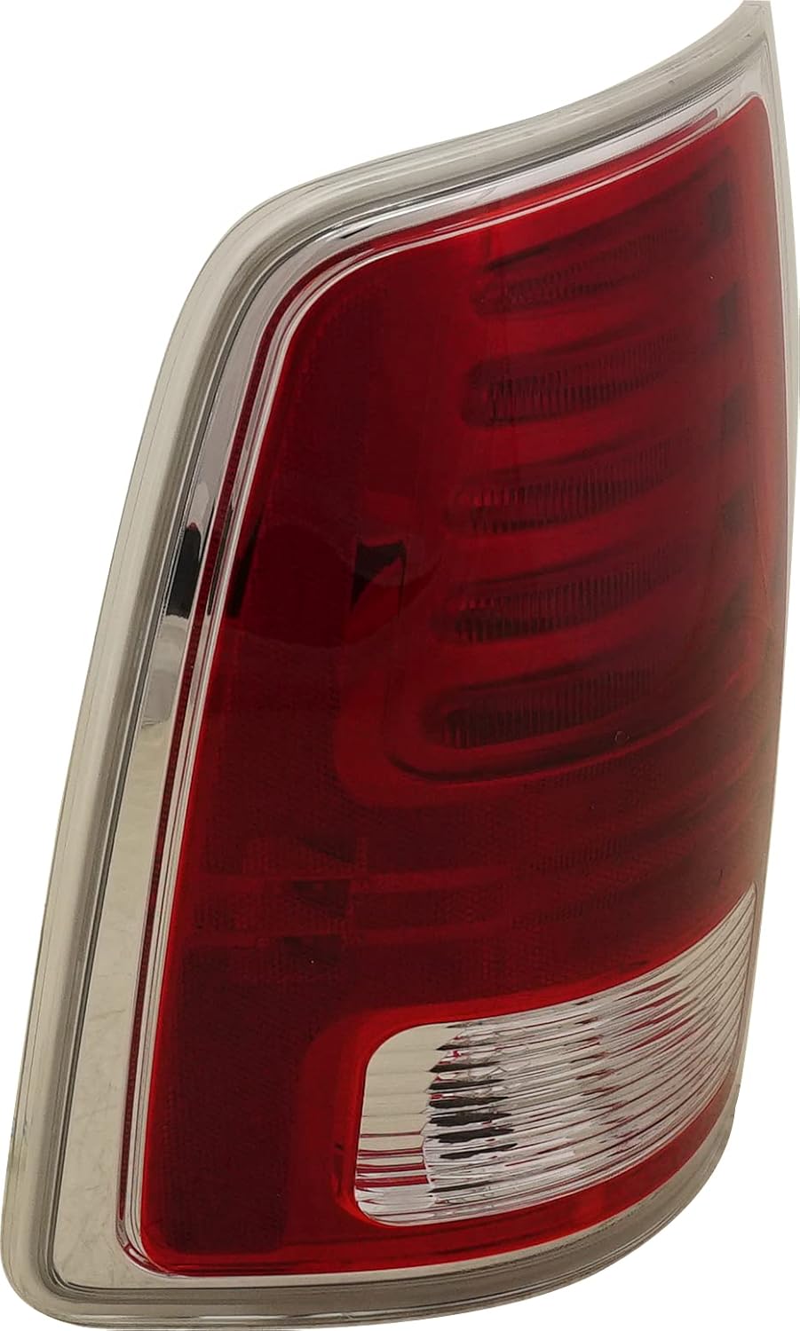 Tail Light Compatible with 2013-2018 Ram 1500/2500 Clear & Red Lens Chrome CAPA Driver Side N964