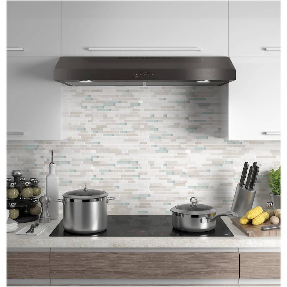 30-Inch Under-Cabinet Range Hood, Black Stainless I125