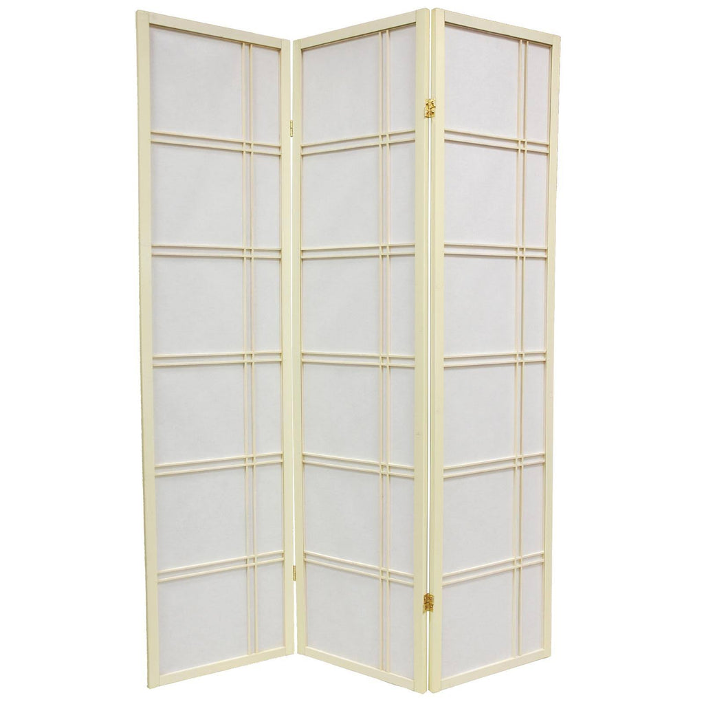 Ivory 5 Panel Shoji Screen Q3166