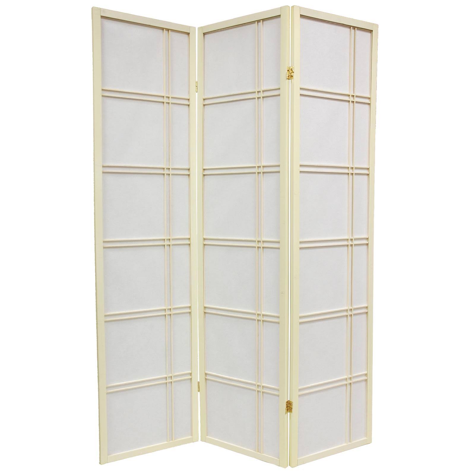 Ivory 5 Panel Shoji Screen Q3166