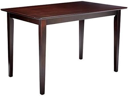 Rectangular Casual Dining Leg Table in Cappuccino M4685