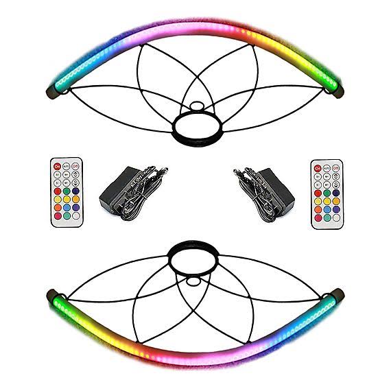 Pair of LED Lotus Petal Fans U698957