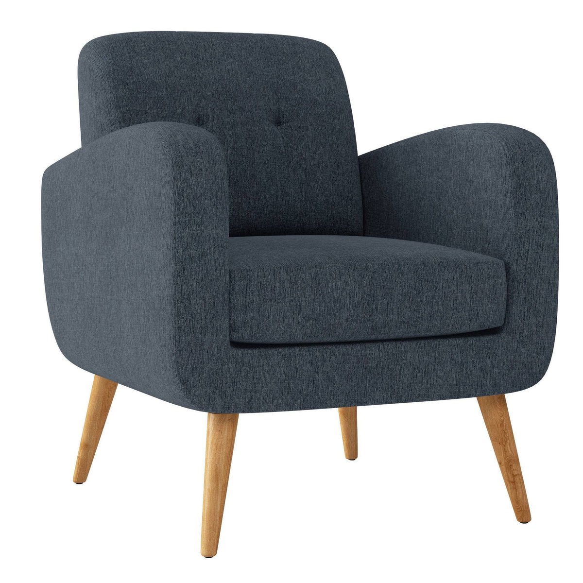Chenille Blue Armchair A7478
